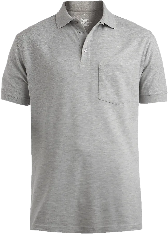 Security polo with pocket, grey.