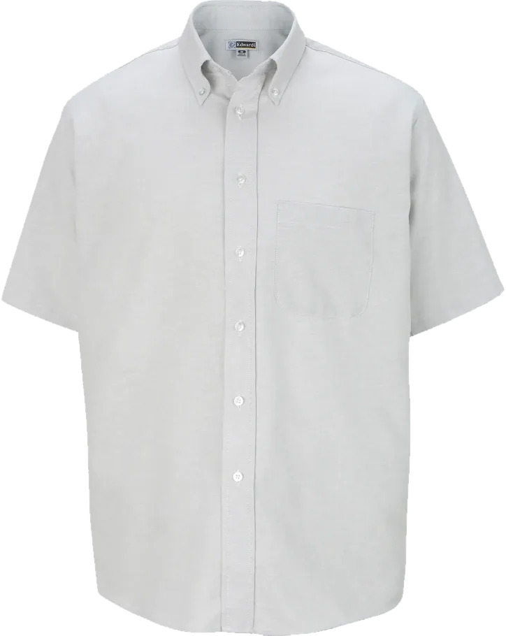 Short-sleeve Oxford, light grey.