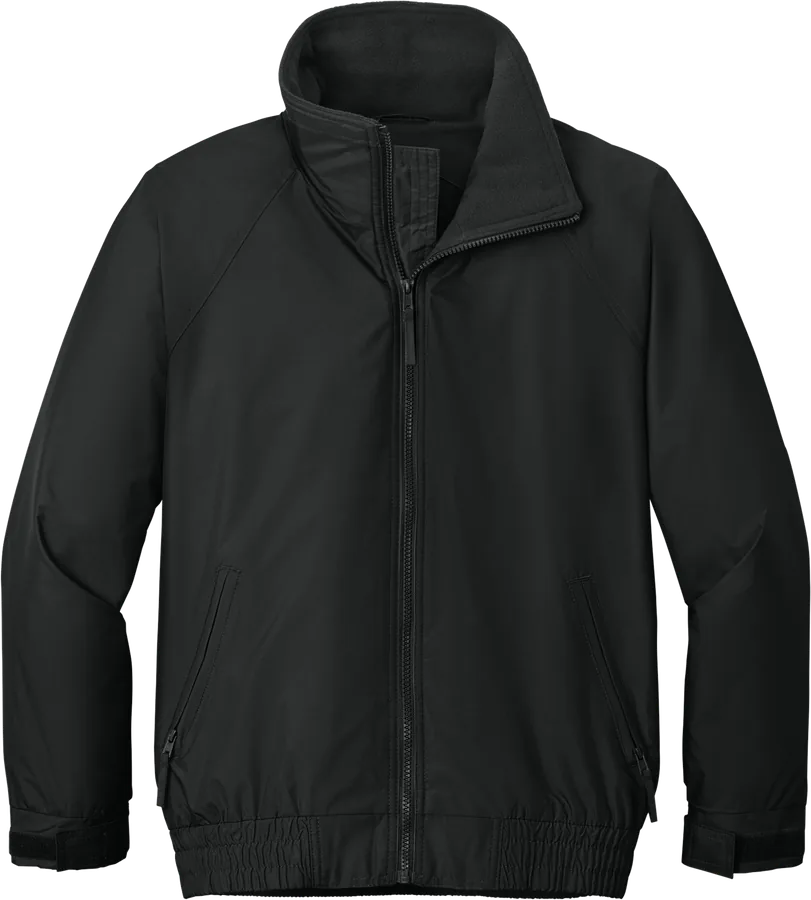 Zip jacket, black.