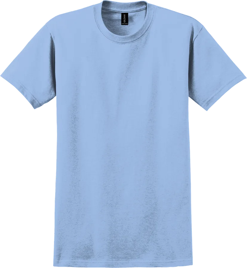 Tee, light blue.