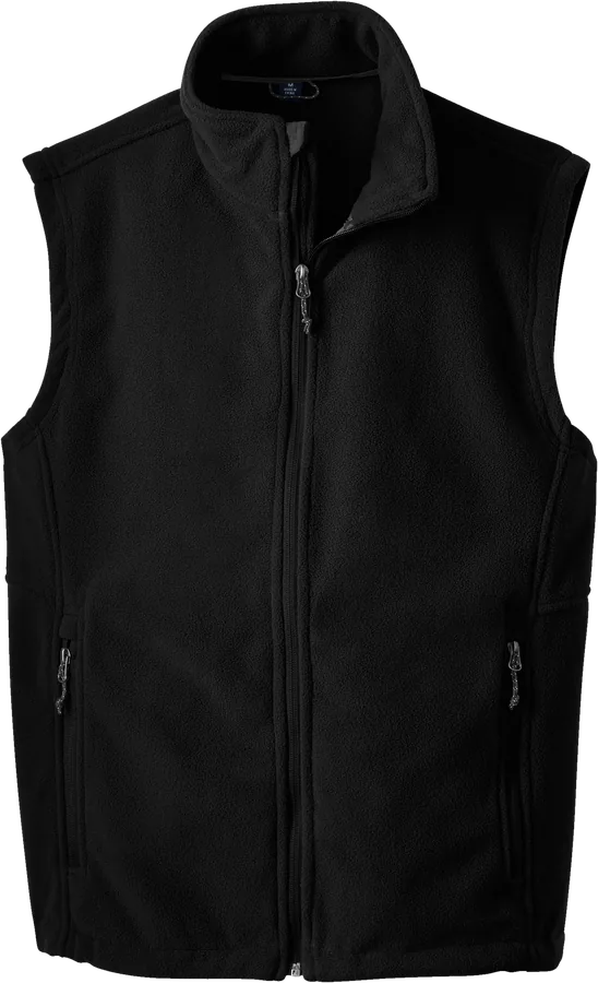 Fleece vest, black.