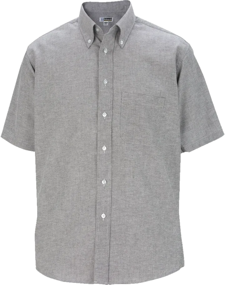 Short-sleeve Oxford, black.