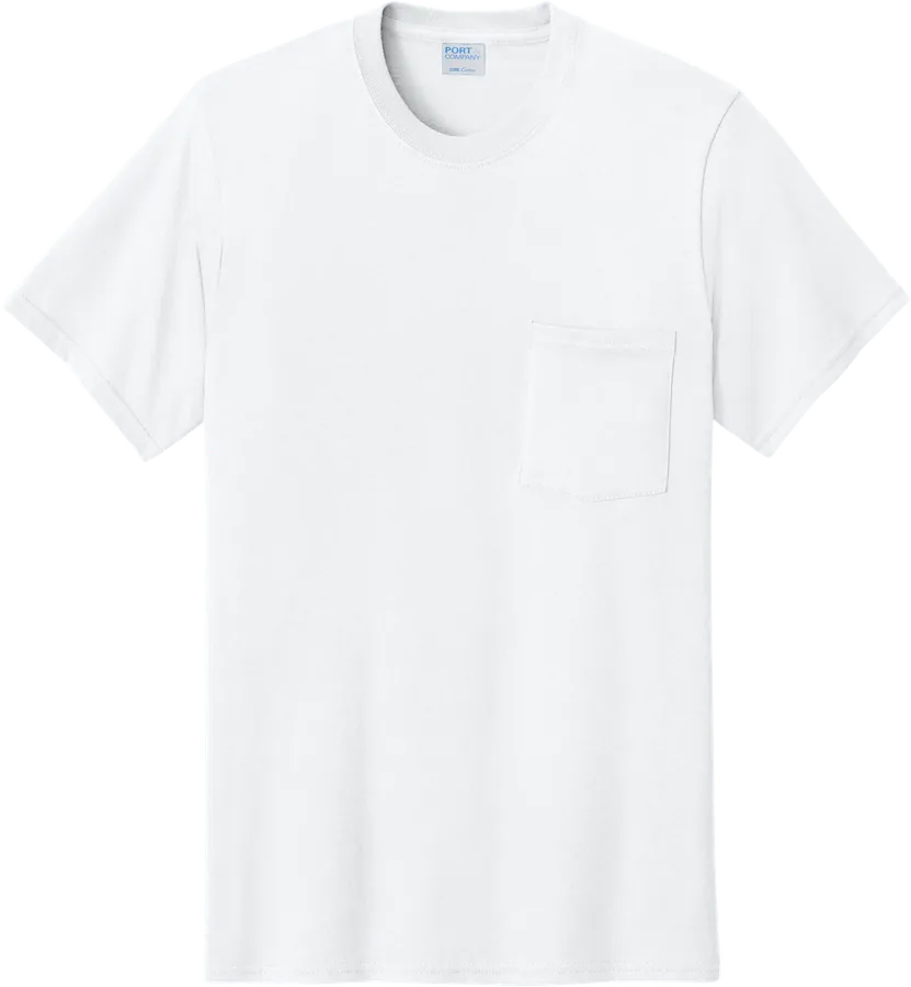 Pocket tee, white.