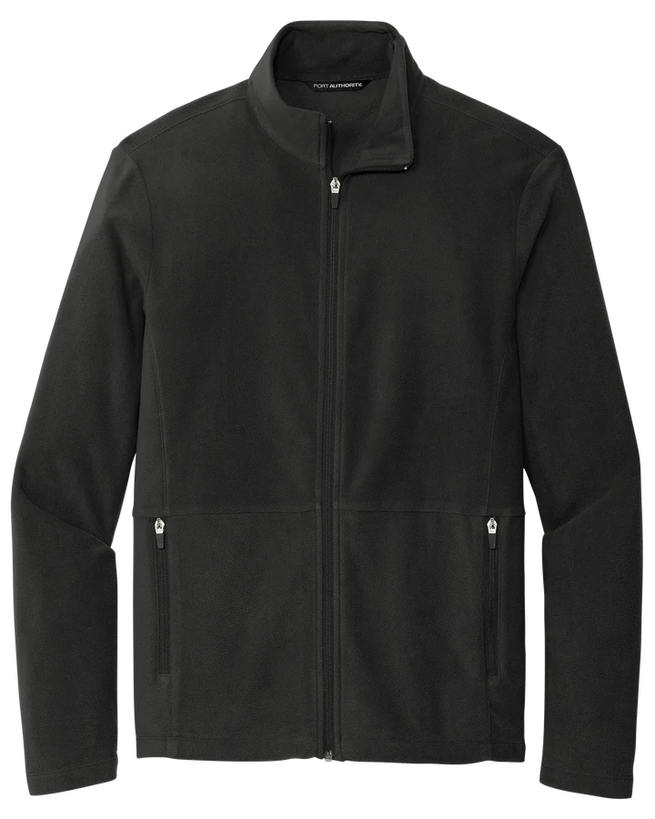 Fleece zip jacket, black.