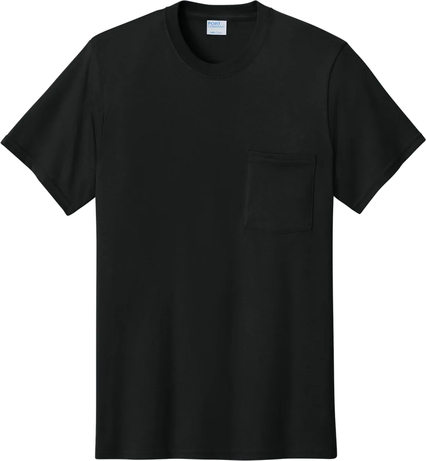 Pocket tee, black.