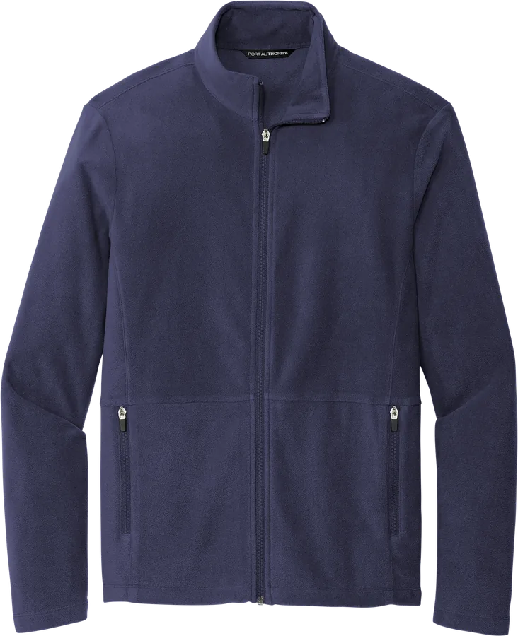 Fleece zip jacket, navy.