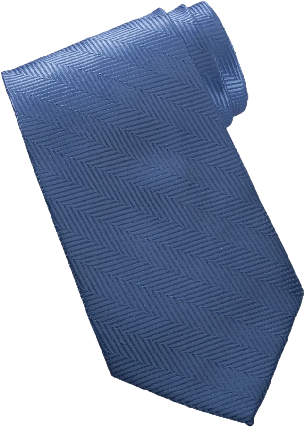 Herringbone tie, blue.