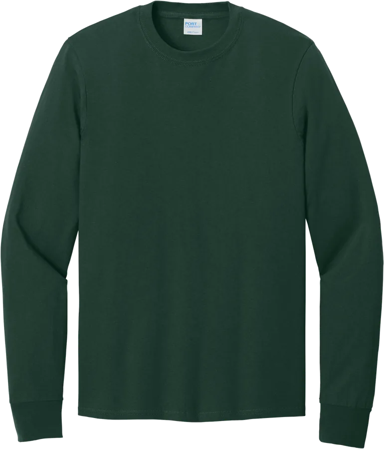 Long-sleeve tee, green.