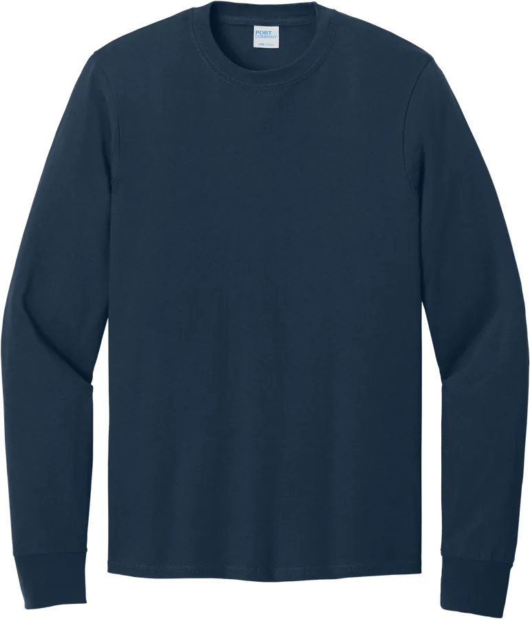 Long-sleeve tee, navy.