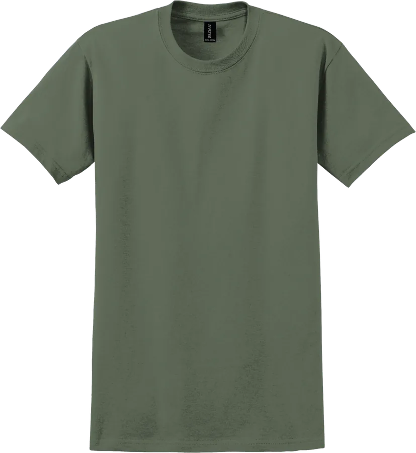 Tee, military green.