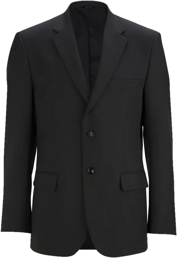 Suit coat, black.