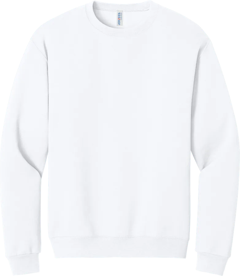Crewneck sweatshirt, white.